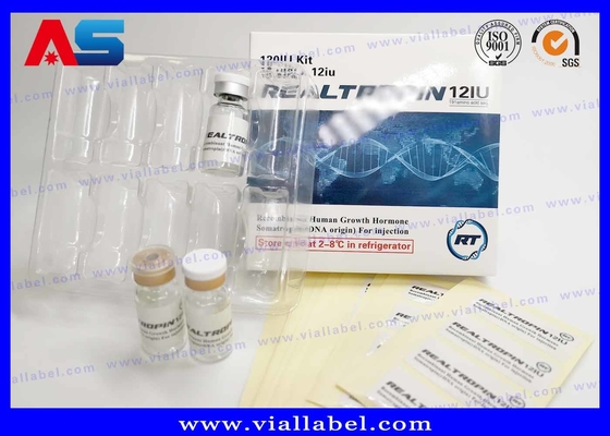 2ml / 3mL / 5mL / 10mL Kemasan Hcg Label Kotak Kertas Dan Plastik Blister custom made
