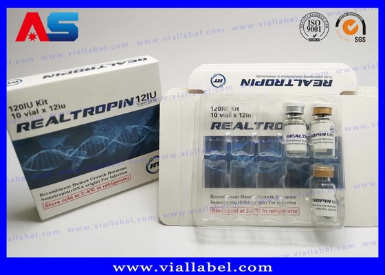 2ml / 3mL / 5mL / 10mL Kemasan Hcg Label Kotak Kertas Dan Plastik Blister custom made