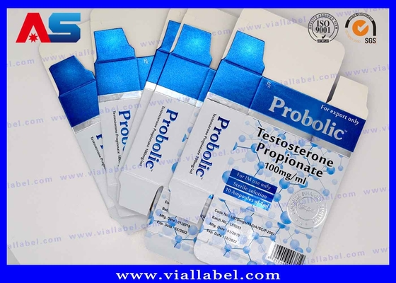 Bodybuilding Propionate 1ml Ampul Kotak Pencetakan Desain Farmasi Kotak untuk Vial Kecil