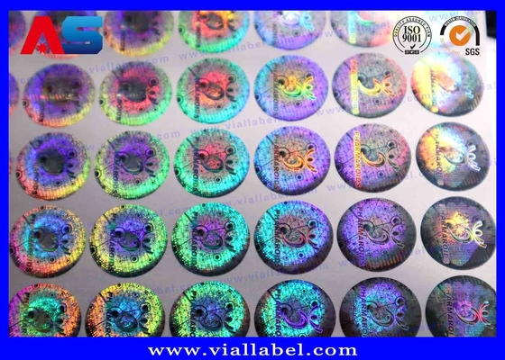 Label Keamanan 3D Holographic Custom 20mm Anti-pemalsuan Kode Keamanan Sticker Label