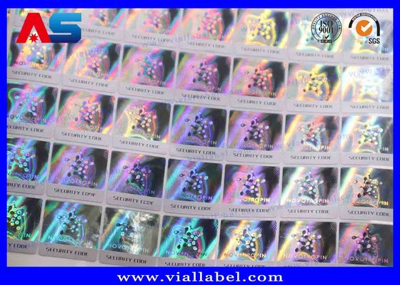 Pencetakan Label Kode QR Stiker Hologram 3D Scratch Kustom Dan Stiker Void Warna Variabel