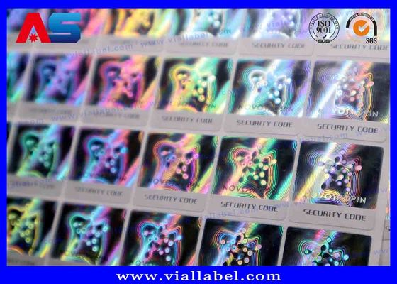 Pencetakan Label Kode QR Stiker Hologram 3D Scratch Kustom Dan Stiker Void Warna Variabel