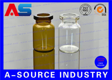 Botol bening 10ml Vial kaca kecil 24mm lebar 45mm tinggi Penggunaan untuk BIO Test 2ml vial kaca