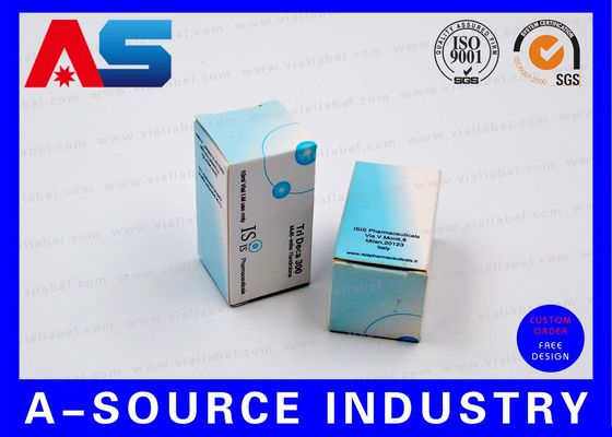 Acheter Peptide Vial Storage Box Matt Finish Anti - Fake Blue White Printing untuk kemasan binaraga