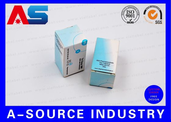Acheter Peptide Vial Storage Box Matt Finish Anti - Fake Blue White Printing untuk kemasan binaraga