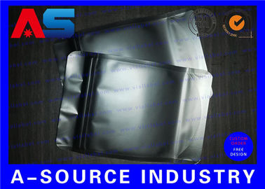 Matt Black Heat Seal Aluminium Foil Bags With Zip Lock / Mylar Sleeves aluminium foil ziplock bag