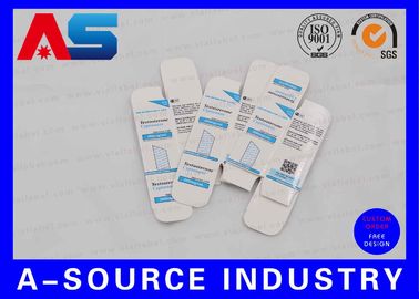 Testosteron Undecanoate Glossy 10ml Vial Box, Medicine Glass Vials Dengan Pencetakan Berwarna-warni