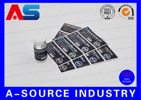 Printer Label Botol Hologram Laser 2ml / 5ml / 10ml / 15ml / 20ml Stiker Botol Untuk Testosteron Enanthate Peptide