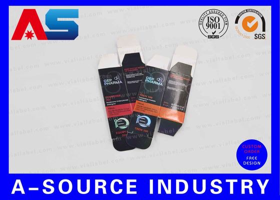 Label Kemasan Farmasi Bermerek Untuk Kotak CMYK Pencetakan Desain Profesional / Vial Peptida