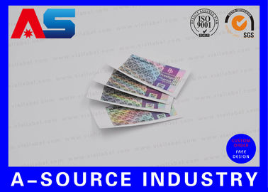 RX 10ml Vial Label, Adhesive Laser Film Custom Vial Label Desain Klinis Label untuk Vial Kaca