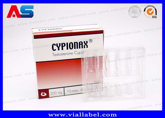 Tray Plastik Dan Kotak Kertas Untuk 10 Amp Of 2ml MOQ 100pcs 55um Ketebalan Clear PET
