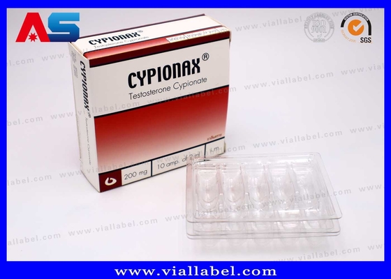 Tray Plastik Dan Kotak Kertas Untuk 10 Amp Of 2ml MOQ 100pcs 55um Ketebalan Clear PET
