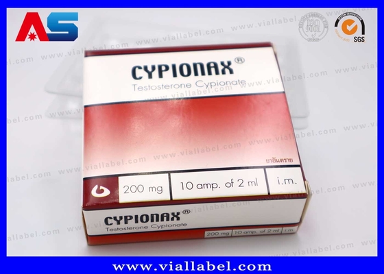 Kotak Kemasan Farmasi CMYK Untuk 10 Ampul 1ml Ampul Kotak Kertas Dan Piring Plastik