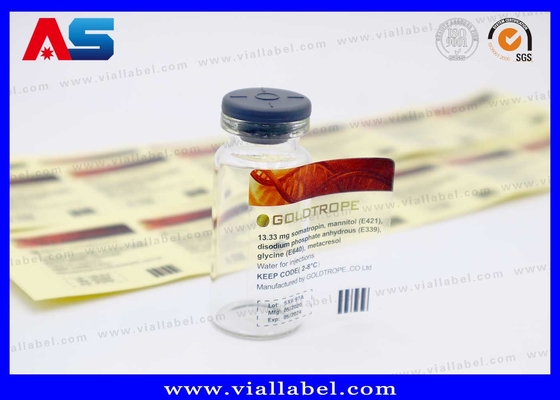 Jelas 10ml Vial Stiker Custom Printing Made In China Transparan 10ml Vial Label Waterproof