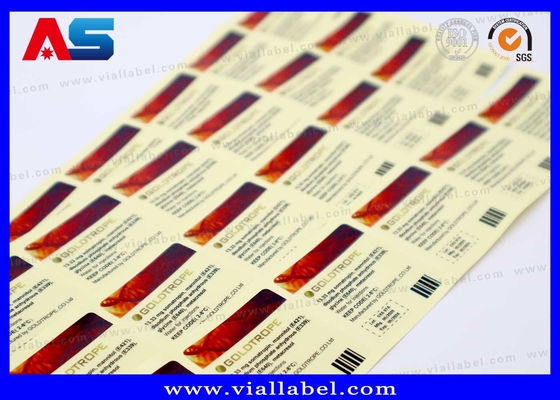 Jelas 10ml Vial Stiker Custom Printing Made In China Transparan 10ml Vial Label Waterproof
