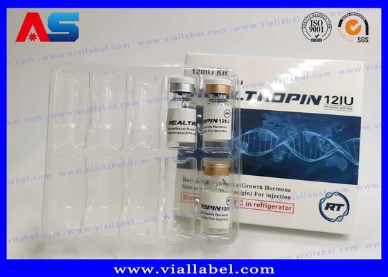 peptides 5mg-30mg Kemasan Kertas Kemasan Farmasi Kotak 10 Vial Desain Custom
