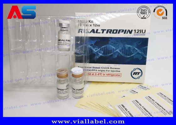 peptides 5mg-30mg Kemasan Kertas Kemasan Farmasi Kotak 10 Vial Desain Custom
