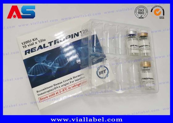 peptides 5mg-30mg Kemasan Kertas Kemasan Farmasi Kotak 10 Vial Desain Custom