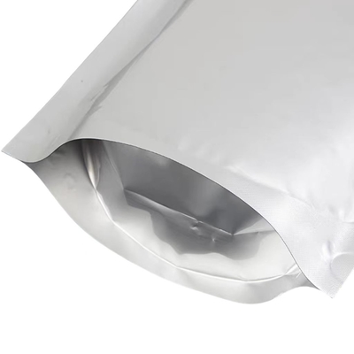 Tas Foil Aluminium MOQ 100pcs Aluminium Silver Zip Lock Bag Untuk 50 Tablet
