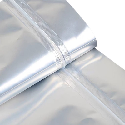 Tas Foil Aluminium MOQ 100pcs Aluminium Silver Zip Lock Bag Untuk 50 Tablet