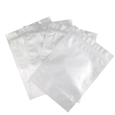 Tas Foil Aluminium MOQ 100pcs Aluminium Silver Zip Lock Bag Untuk 50 Tablet