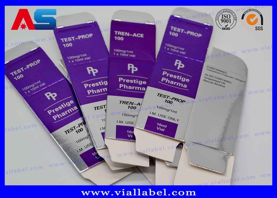 Injeksi Minyak Vial Kotak Kemasan Farmasi Hcg Peptida Botol Kecil Kotak Pabrik Penjualan Langsung