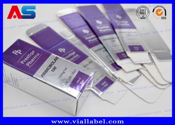 Injeksi Minyak Vial Kotak Kemasan Farmasi Hcg Peptida Botol Kecil Kotak Pabrik Penjualan Langsung
