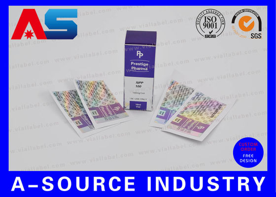 Hologram Adhesive Sticker Label Dan Kotak Dengan Custom Nama Perusahaan Baru Cocok untuk Peptida 2ml / 3ml Botol