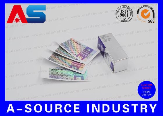 Hologram Adhesive Sticker Label Dan Kotak Dengan Custom Nama Perusahaan Baru Cocok untuk Peptida 2ml / 3ml Botol