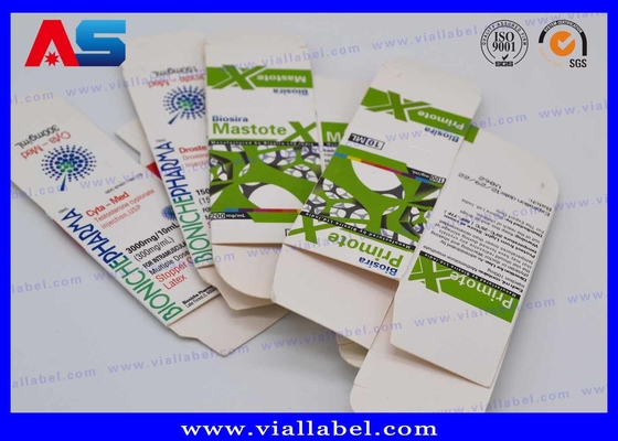 Bio Pharma 10ml Vial Box Untuk Injeksi Minyak Botol Kaca Paket Custom Desain Gratis Pengiriman Aman