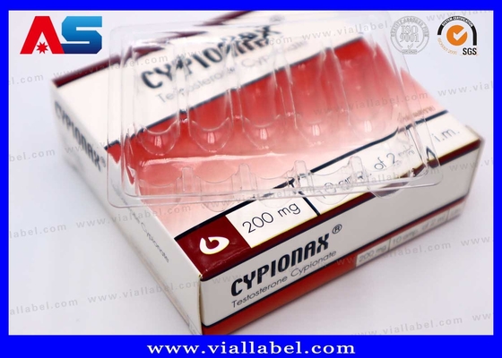Kotak Vial 10ml yang disesuaikan dengan Piring Plastik dari 10 botol Ampul Anti Pencetakan Palsu
