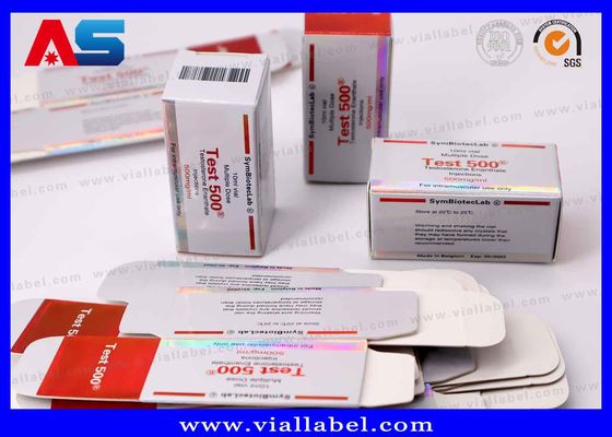 Acheter Peptide Vial Storage Box Matt Finish Anti - Fake Blue White Printing untuk kemasan binaraga