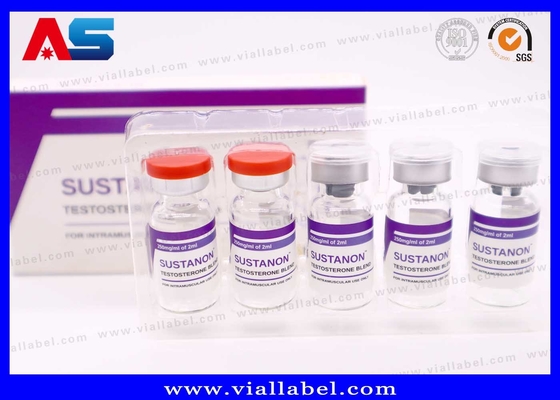 10ml Vial Label Dibuat Dari Waterproof Putih Pearl Film Kuat Adhesive Farmasi Desain Custom