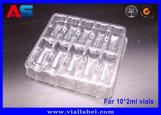 Putih / Biru / transparan Kemasan Blister Plastik Untuk Kemasan Botol Kaca Dengan Logo Embossing