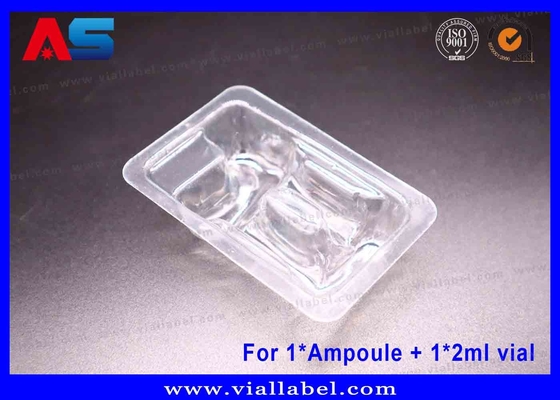 Clear PET Blister Tray ¢ Dual-Chamber Secure Packaging for 1ml Ampoule & 2ml Vial∙ ISO-Certified, 12+ Years Export Expertise