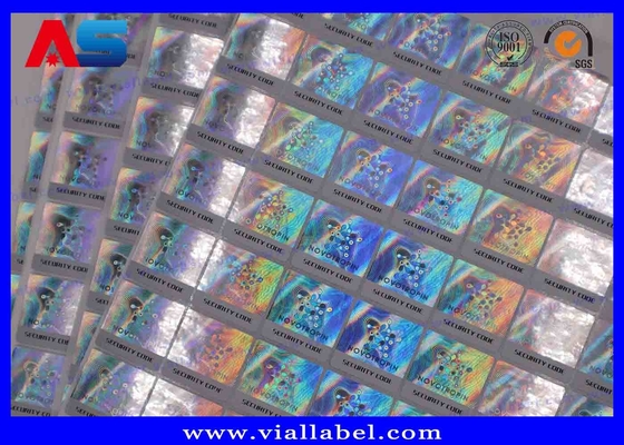 3D Holographic Scratch-off Label Keamanan untuk Anti-pemalsuan PET Material Disesuaikan