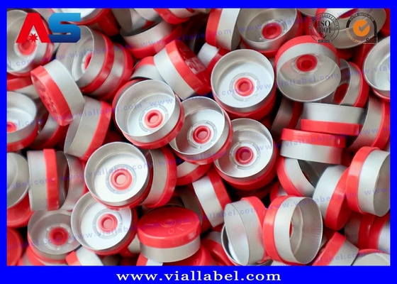 Custom Aluminium-Plastik Caps (13mm/20mm) Terukir Logo Farmasi Dan Kata-kata