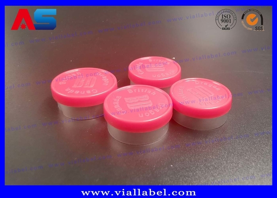 Custom Aluminium-Plastik Caps (13mm/20mm) Terukir Logo Farmasi Dan Kata-kata