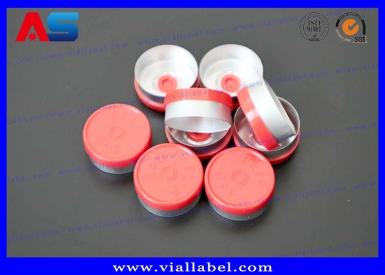 Custom Aluminium-Plastik Caps (13mm/20mm) Terukir Logo Farmasi Dan Kata-kata