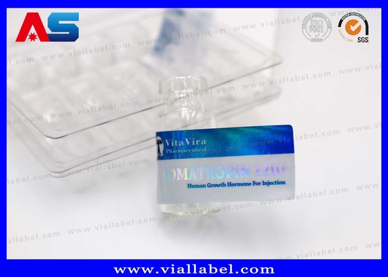 Label Vial Peptida tahan lama Untuk 2ml Container Dengan Gambar Disesuaikan Layanan Desain Gratis MOQ 100pcs