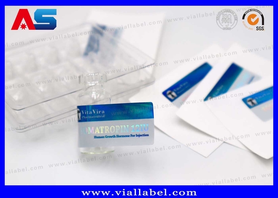 Label Vial Peptida tahan lama Untuk 2ml Container Dengan Gambar Disesuaikan Layanan Desain Gratis MOQ 100pcs
