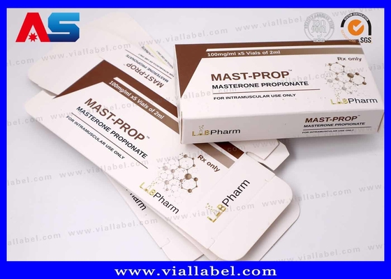 Kotak Kecil 10ml Untuk Botol Injeksi, Cetakan Karton Vial Campuran Uji Kustom Matt Untuk Paket Farmasi