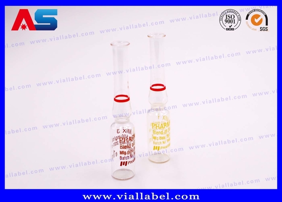 Ampul 1 ml premium. Custom Printed. Farmasi & Kosmetik Grade.