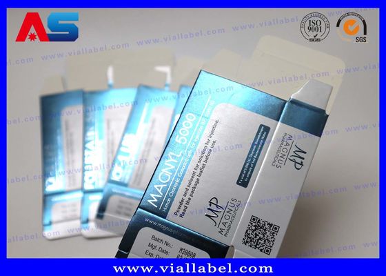 Kualitas Tinggi 3ml Peptide Paper Box Paket Untuk 2 Vial 3ml Desain Gratis MOQ 500 set
