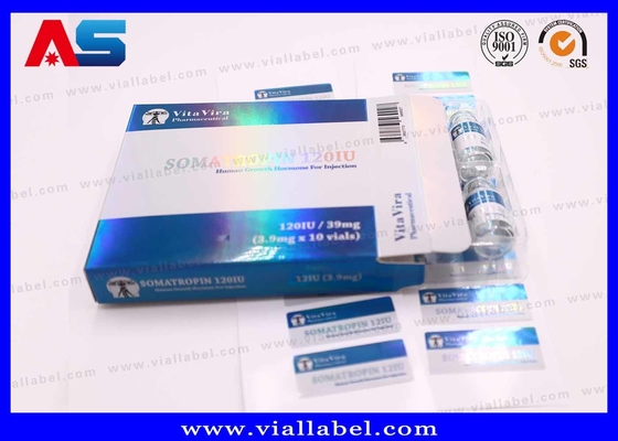 Label khusus untuk Vial Peptida, Cetak stiker Vial 2ml untuk botol kaca Peptida