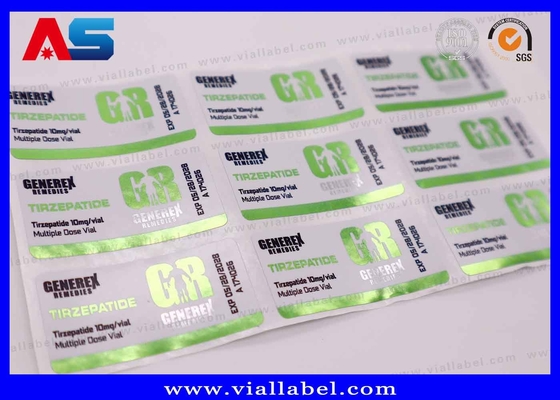 Stiker Paket Semaglutide 2mg / 5mg Botol Kecil dengan Fitur Ramah Lingkungan dan Desain Tahan Air