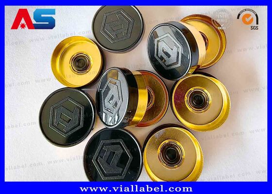 20mm Flip Off Caps Logo yang disesuaikan, Flip Top Bottle Caps Logo Custom yang terukir MOQ 30000pcs