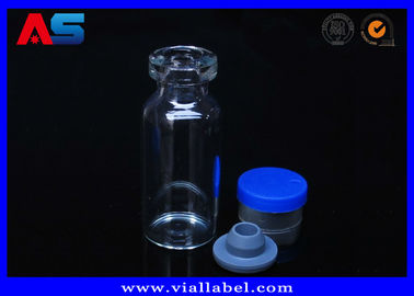 Kaca 5ml Botol Kaca Kecil Dengan Stopper Karet Dan 13 # Tutup Plastik Aluminium