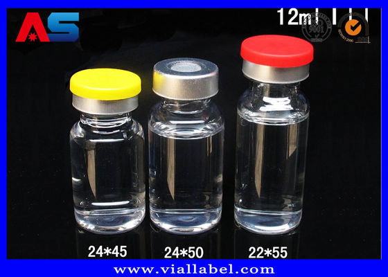 22*45mm Botol Kaca10ml Vial Kaca Dengan Tutup Tutup Untuk Peptida / Vial Binaraga / Sarms