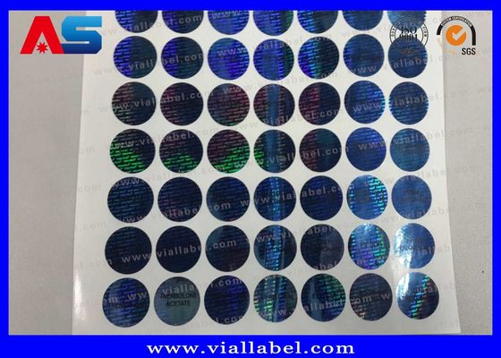 PET Custom Holographic Sticker 3d Holographic Sticker Anti-pemalsuan stiker kosong
